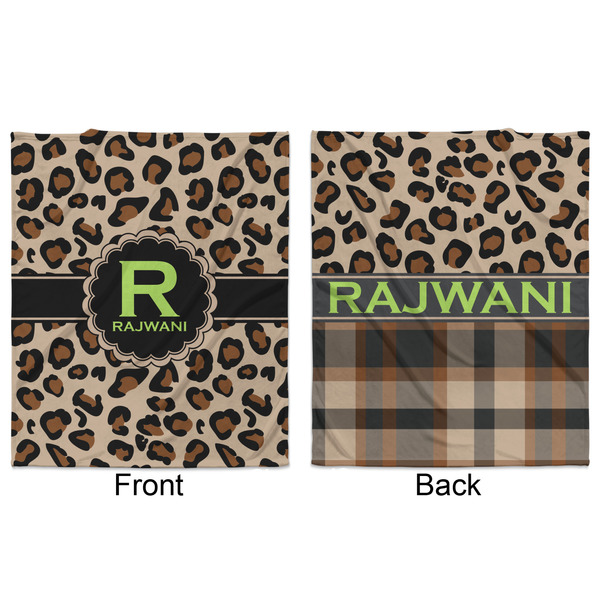 Granite Leopard Minky Blanket - 50"x60" - Double Sided - Front & Back