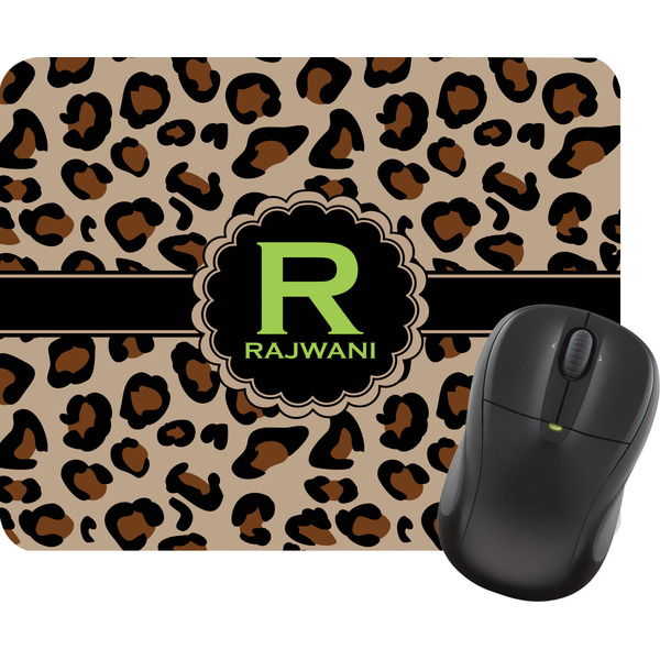 Custom Granite Leopard Rectangular Mouse Pad (Personalized)