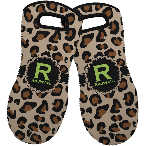 Granite Leopard Neoprene Oven Mitt -Set of 2 - Front