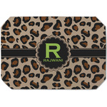 Granite Leopard Dining Table Mat - Octagon (Single-Sided) w/ Name and Initial