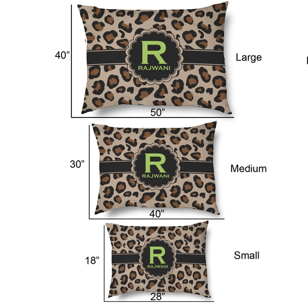 Granite Leopard Outdoor Dog Beds - SIZE CHART