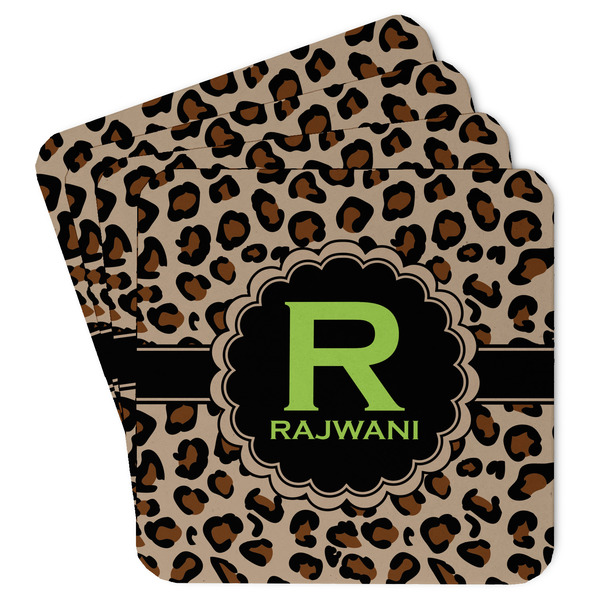 Custom Granite Leopard Paper Coasters (Personalized)