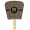 Granite Leopard Paper Fan (Personalized)