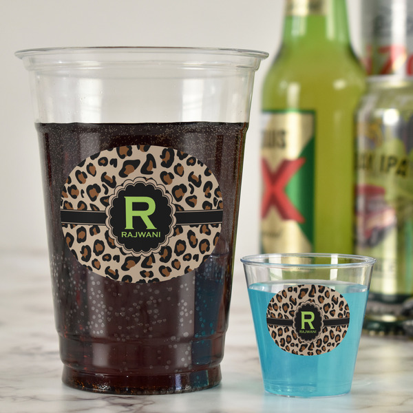 Granite Leopard Party Cups - 16oz - In Context
