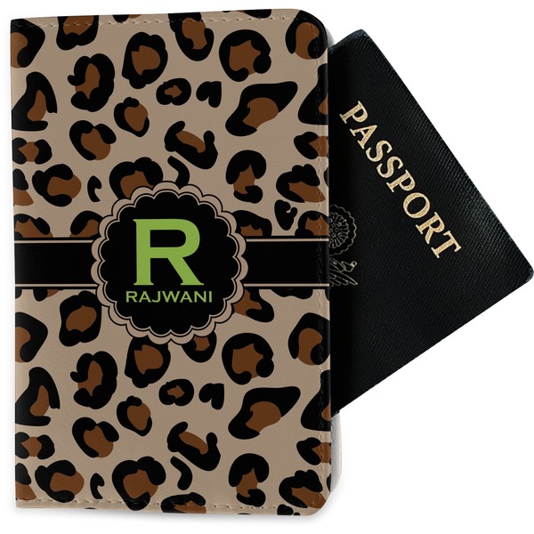 Custom Granite Leopard Passport Holder - Fabric (Personalized)