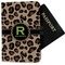 Granite Leopard Passport Holder - Fabric (Personalized)