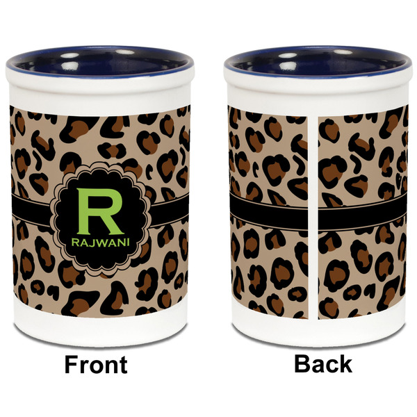 Granite Leopard Pencil Holder - Blue - approval