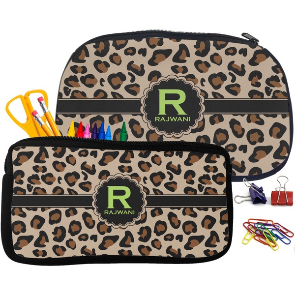 Granite Leopard Pencil / School Supplies Bags Small and Medium