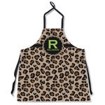 Granite Leopard Apron Without Pockets w/ Name and Initial