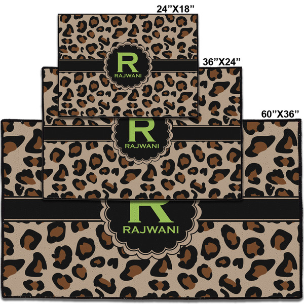 Granite Leopard Personalized Door Mat - Group Parent IMF