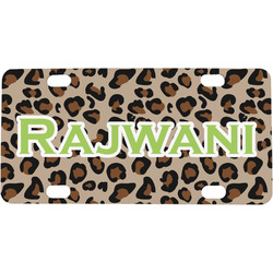 Granite Leopard Mini / Bicycle License Plate (4 Holes) (Personalized)