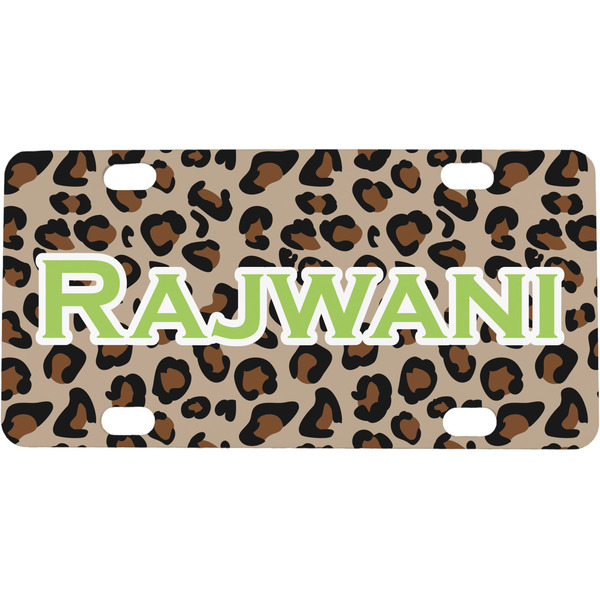 Custom Granite Leopard Mini/Bicycle License Plate (Personalized)