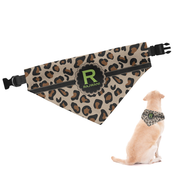 Custom Granite Leopard Dog Bandana (Personalized)