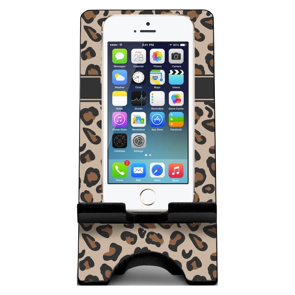 Granite Leopard Phone Stand w/ Phone