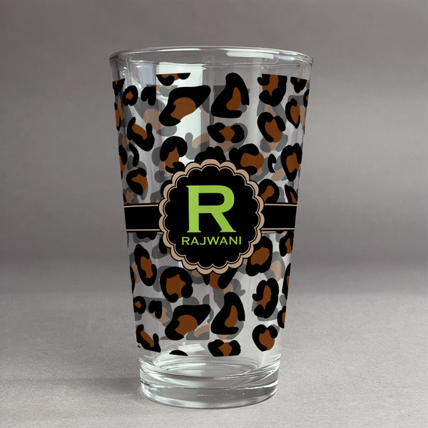 Custom Granite Leopard Pint Glass - Full Print (Personalized)