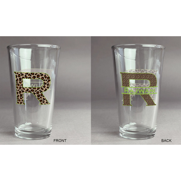 Granite Leopard Pint Glass - Two Content - Approval
