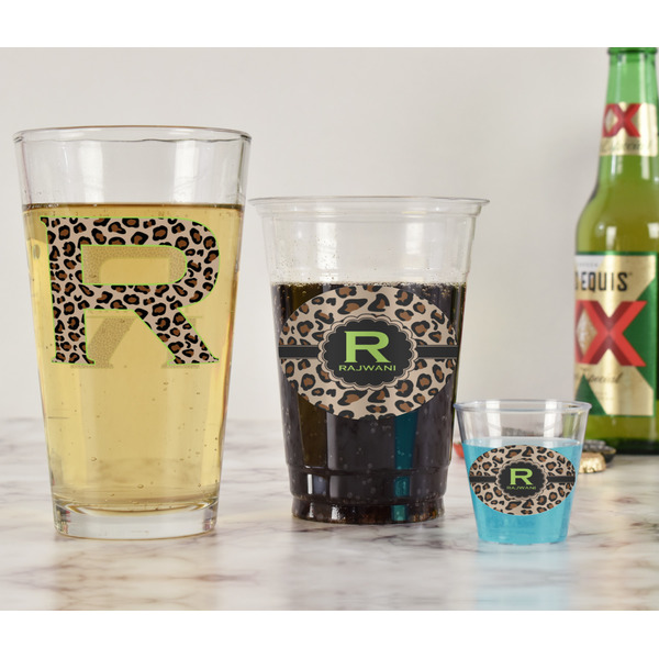 Granite Leopard Pint Glass - Two Content - In Context