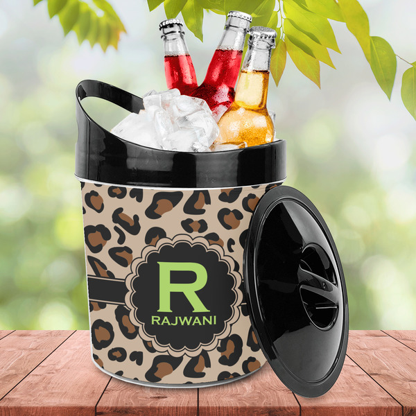 Granite Leopard Plastic Ice Bucket - LIFESTYLE