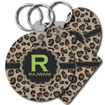 Granite Leopard Plastic Keychain (Personalized)