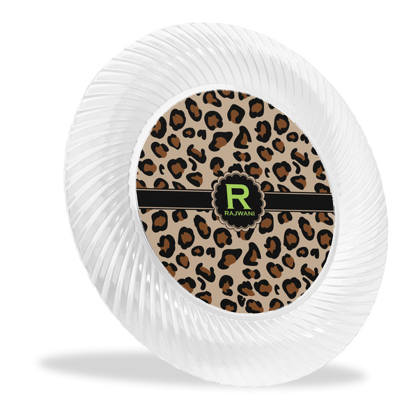 Custom Granite Leopard Plastic Party Dinner Plates - 10" (Personalized)