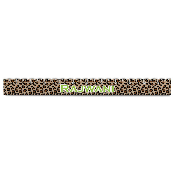 Granite Leopard Plastic Ruler - 12" - FRONT