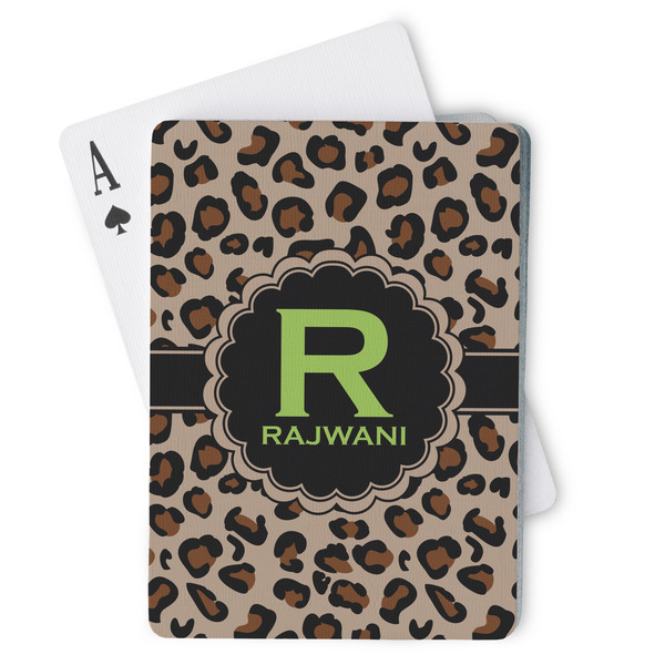 Custom Granite Leopard Playing Cards (Personalized)