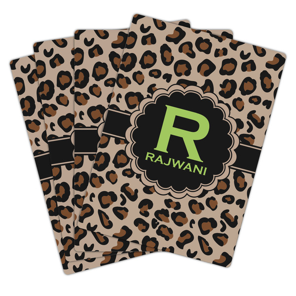 Granite Leopard Playing Cards - Hand Back View