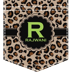 Granite Leopard Iron On Faux Pocket (Personalized)