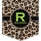 Granite Leopard Iron On Faux Pocket (Personalized)