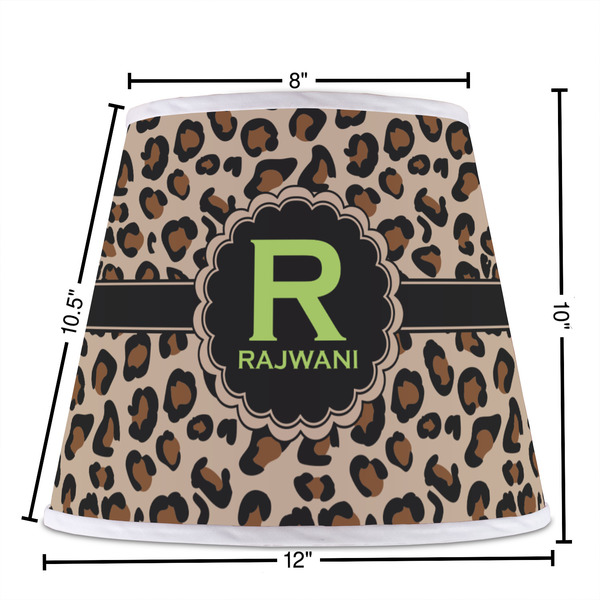 Granite Leopard Poly Film Empire Lampshade - Dimensions