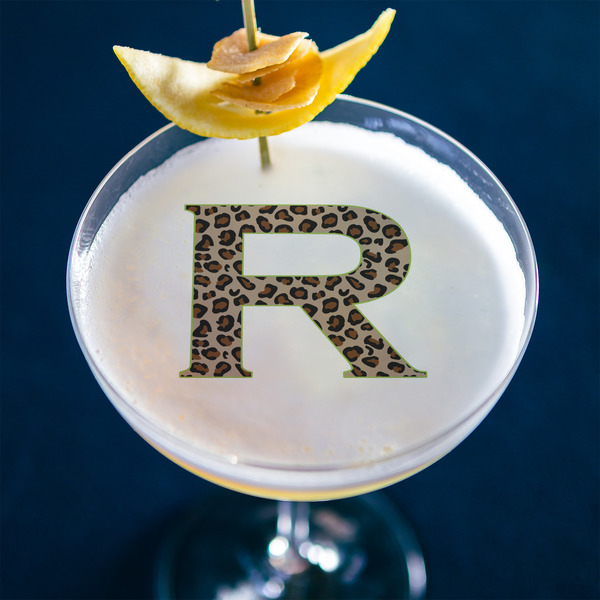 Granite Leopard Printed Drink Topper - Large - In Context