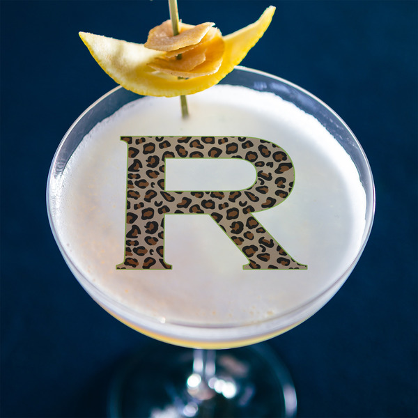 Granite Leopard Printed Drink Topper - XLarge - In Context