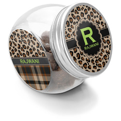 Granite Leopard Puppy Treat Jar (Personalized)