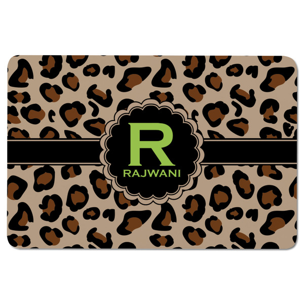 Granite Leopard Rectangular Fridge Magnet - FRONT