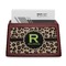 Granite Leopard Red Mahogany Business Card Holder - Straight