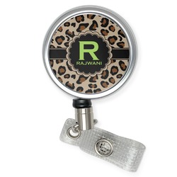 Granite Leopard Retractable Badge Reel (Personalized)