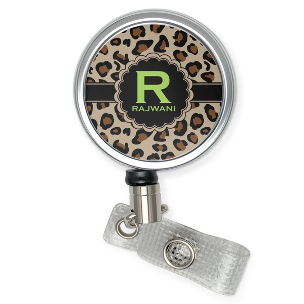 Custom Granite Leopard Retractable Badge Reel (Personalized)