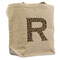 Granite Leopard Reusable Cotton Grocery Bag - Front View