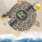 Granite Leopard Round Beach Towel Lifestyle