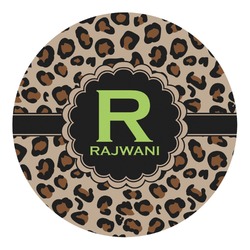 Granite Leopard Round Decal - XLarge (Personalized)
