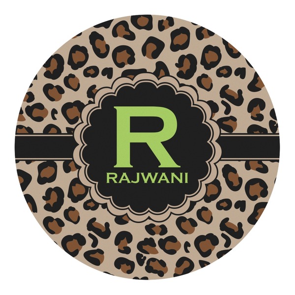 Custom Granite Leopard Round Decal - Small (Personalized)