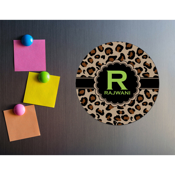 Granite Leopard Round Fridge Magnet - LIFESTYLE