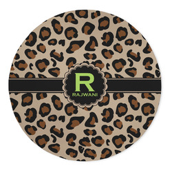 Granite Leopard 5' Round Indoor Area Rug (Personalized)