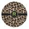 Granite Leopard 5' Round Indoor Area Rug (Personalized)