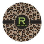 Granite Leopard Round Linen Placemat (Personalized)