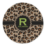 Granite Leopard Round Linen Placemat (Personalized)