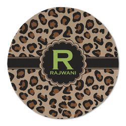 Granite Leopard Round Linen Placemat - Single Sided (Personalized)