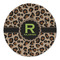 Granite Leopard Round Linen Placemat (Personalized)