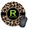 Granite Leopard Round Mouse Pad