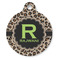 Granite Leopard Round Pet ID Tag - Large - Front